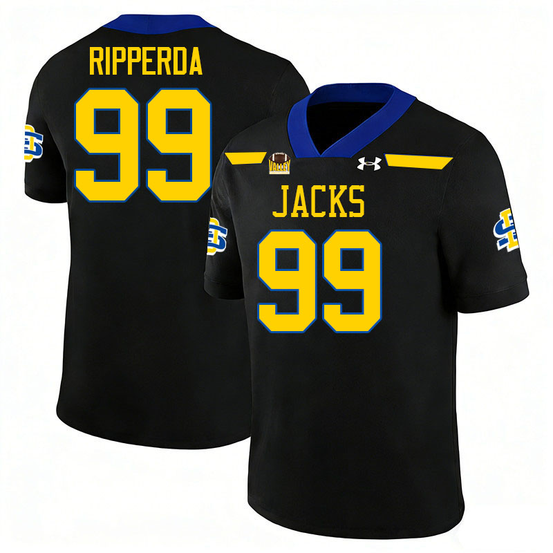 South Dakota State Jackrabbits #99 Dawson Ripperda College Football Jerseys,Uniforms-Black